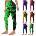 thumbnail image 1 of Itsame Comfortable Loose Pants for Womens Printed Tight High Waisted Wide Leg Sweatpants Yellow Size XL, 1 of 6