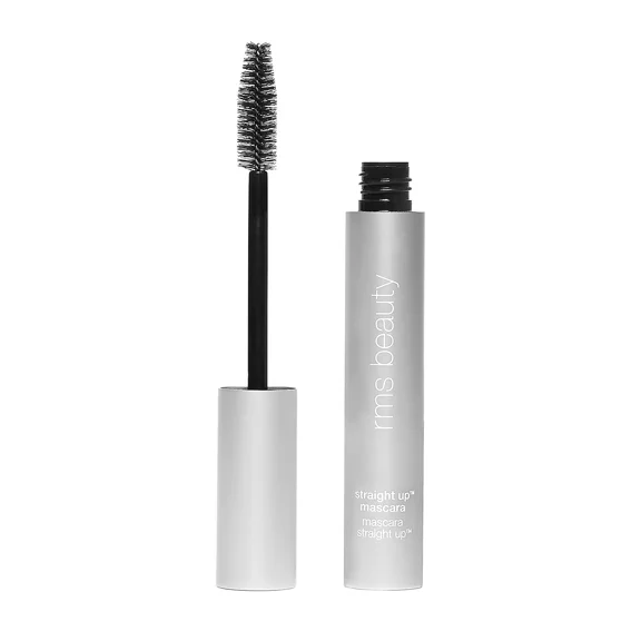Rms Beauty Straight Up Volumizing Mascara | Clean Makeup Mascara for Length, Lift & Definition | Black