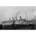 thumbnail image 1 of Rms Mauretania Was Painted In A Striking Blue And White Diamond Pattern History (36 x 24), 1 of 1