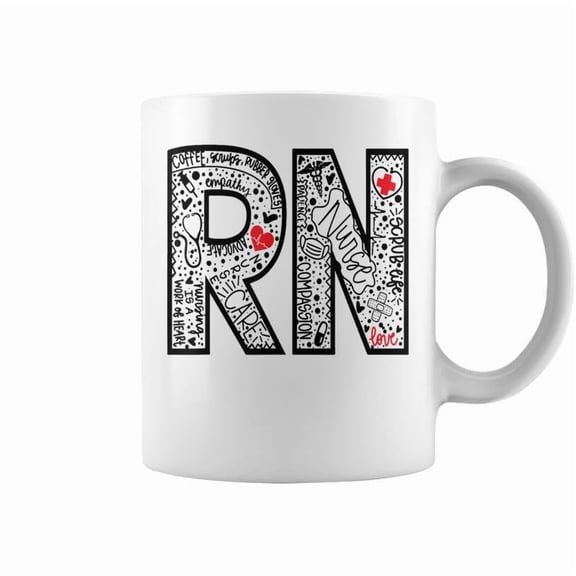 Rn Registered Nurses Paint Nurses Week Nurse Life Nurse Week Coffee Mugs