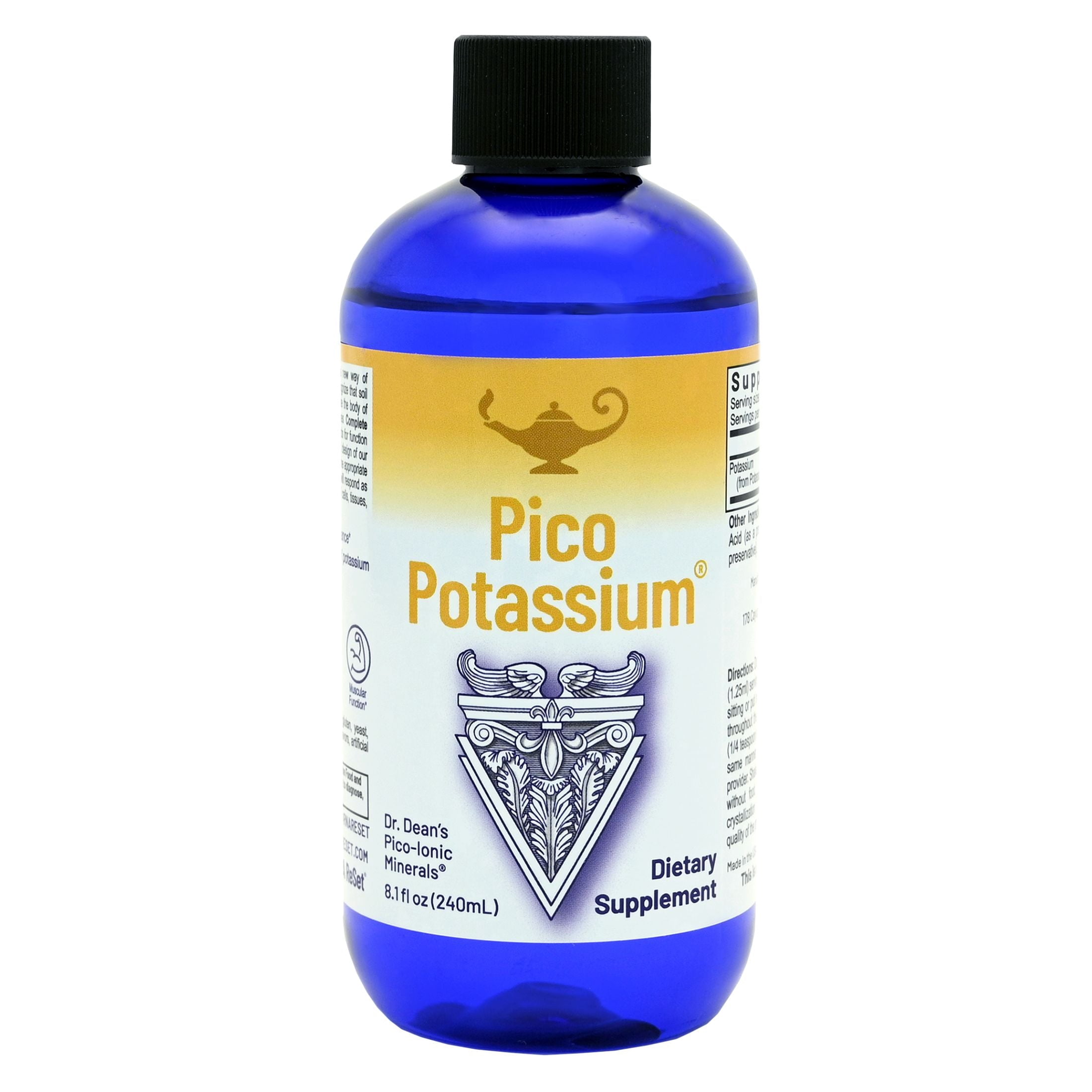 RnA ReSet Pico Potassium® Liquid Potassium, 8.1 fl oz, Electrolyte and Muscle Function Support, Non-GMO