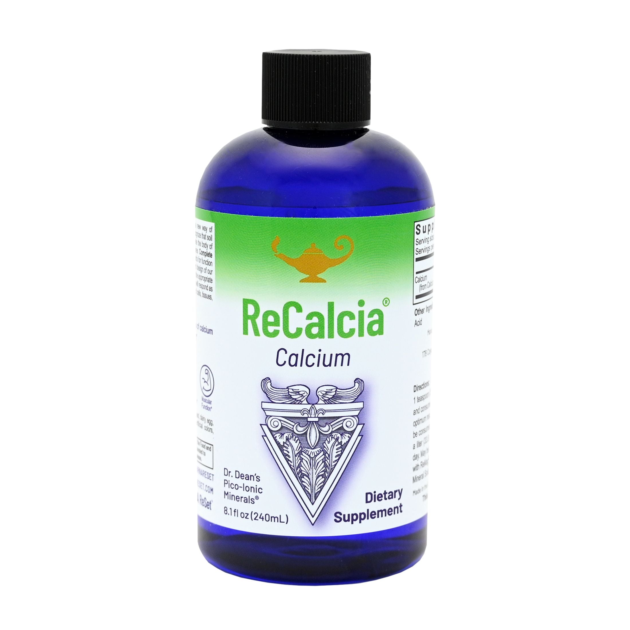 RnA ReSet ReCalcia® Liquid Calcium, 8.1 fl oz, Bone and Muscle Support, Non-GMO