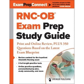 Pre-Owned Rnc-Ob(r) Exam Prep Study Guide: Print and Online Review, Plus 350 Questions Based on the (Paperback 9780826165794) by Springer Publishing Company