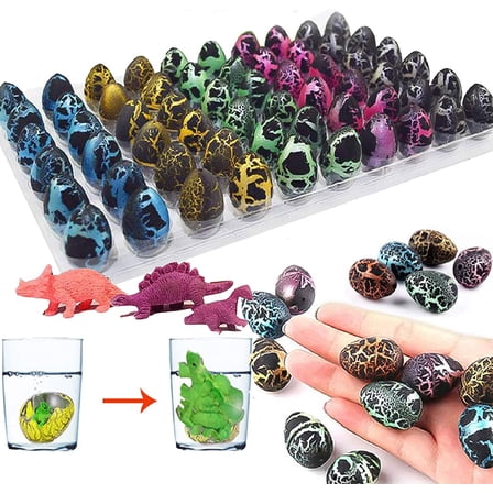 Rndom 1 Egg Easter Dinosaur Eggs Hatching Dino Egg Grow in Water Crack Easter Basket Stuffers Birthday Easter Gifts Party Favors for Toddler Kids 3-10 Boys Girls