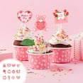 thumbnail image 1 of RnemiTe-amo 12Pcs Happy Mother's Day Cake Topper Mom Letter Cake topper Pink, Decorative Party Cake Decoration for Mother's Day Birthday Party Supplies, 1 of 6