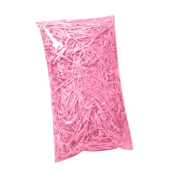 RnemiTe-amo 150g Shred Paper for Gift Box,Multicolored Raffia Paper Shreds Strands Grass Stuffer Shredded Crinkle Cut Confetti for Basket Filling Wrapping Wedding Party Supplies(pink)
