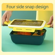 RnemiTe-amo Bento Box Adult Lunch Box,Bento Lunch Containers for Adults, Modern Minimalist Design Bento Box with Tableware 1400ML,Leak-Proof Lunchbox Bento Box for Dining Out, Work, Picnic
