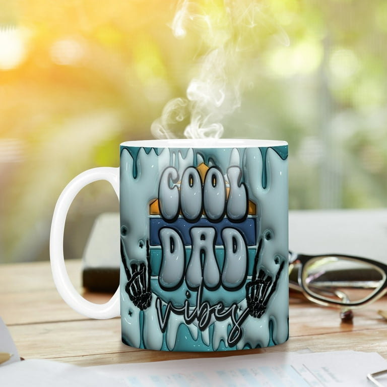 RnemiTe-amo Best Dad Ever Coffee Mug 3D Funny Coffee Mug- Best