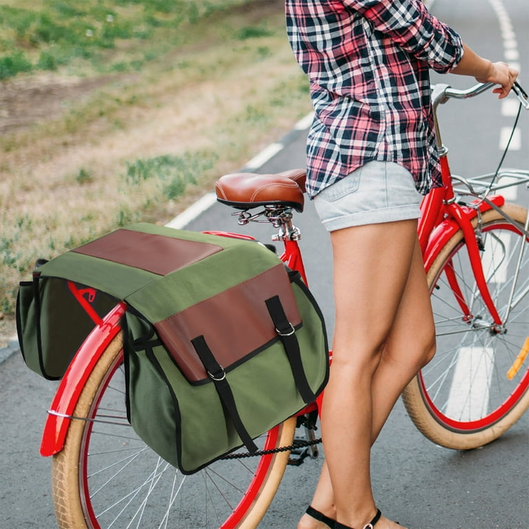 RnemiTe-amo Bike Hanging Bag Bike Rear Rack Bag, Large Capacity