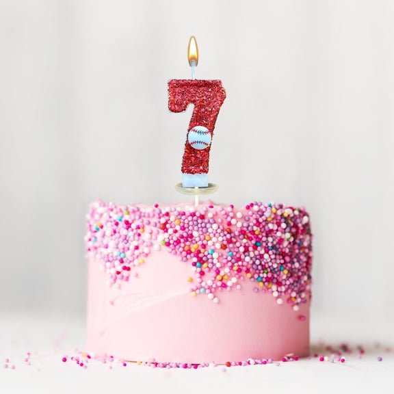 RnemiTe-amo Birthday Number Candle,Baseball Birthday Candle 7 Baseball Cake Topper Decor Nine Year Candles for Cupcake Topper Decorations Birthday Party Kids Adults Numeral Anniversary