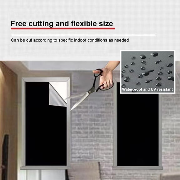 RnemiTe-amo Blackout Curtains Darkening Light Blocking Drapes for Bedroom Living Room, Oxford cloth, Black, 78" x 57"