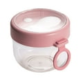thumbnail image 1 of RnemiTe-amo Breakfast On the Go Cups, 600ml Overnight Oat Containers With Lids And Spoons, Microwave Oven Heating, Soup Cup,Portable Leakproof Plastic Cereal Cups Yogurt Breakfast Cup, 1 of 3
