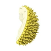 RnemiTe-amo Cat Self Groome Cat Self Hair Comber,Durian Wall Mounted Cat Horn Hair Scraper,Wall Corner Hair Brush,Cat Massage Comb,Molar Massager For Grooming Long Haired & Short Haired
