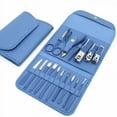 thumbnail image 1 of RnemiTe-amo Clearance！16pcs/set Nail Clipper,Manicure Set Nail Clippers Kit,Pedicure Kit, Nail Clippers Professional Stainless Steel Nail Care Tools with Leather Travel Case, 1 of 1