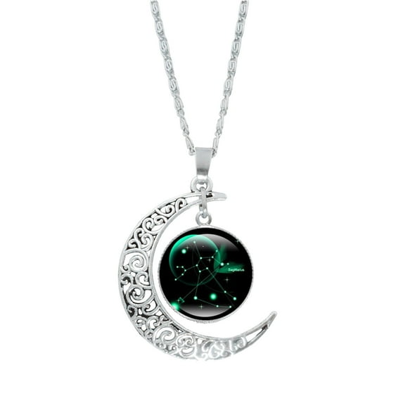 RnemiTe-amo Clearance!Necklaces for Women Virgo Necklace 12 Constellation Moon Necklace Gifts for Mom Present for Women Her Best Friend Necklaces