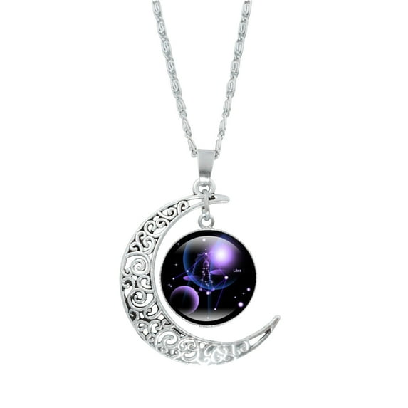 RnemiTe-amo Clearance!Necklaces for Women Virgo Necklace 12 Constellation Moon Necklace Gifts for Mom Present for Women Her Best Friend Necklaces
