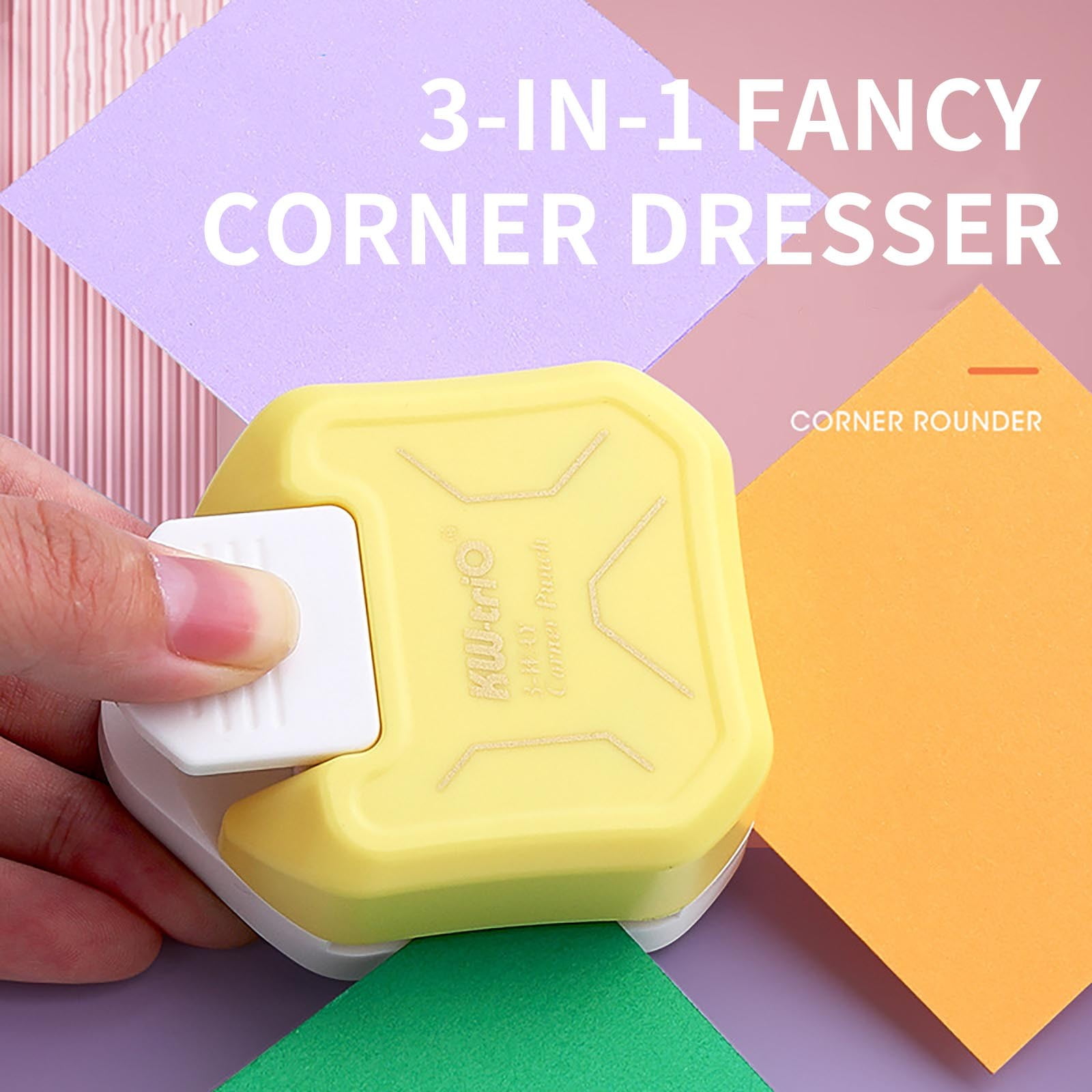3 Way Tag Punch Trimmer Cutter For Business Cards Diy Filmy