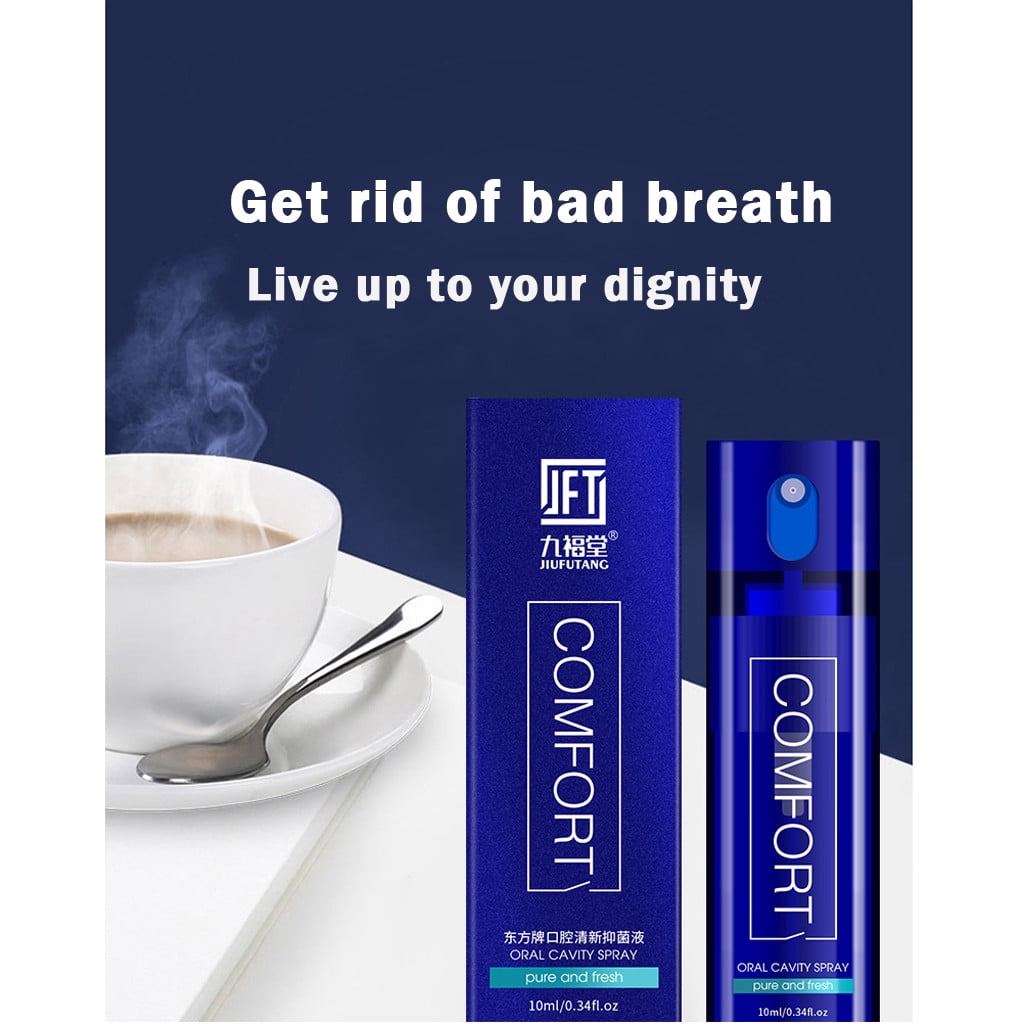RnemiTe-amo DealsBreath Freshener Oral Spray Bad Odor Halitosis Clean Mouth 10ML