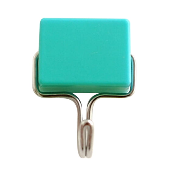 RnemiTe-amo Hook Coat Hanger Shelf Creative Tools Magnetic Hooks School Locker Hook Refrigerator Hanger Blue