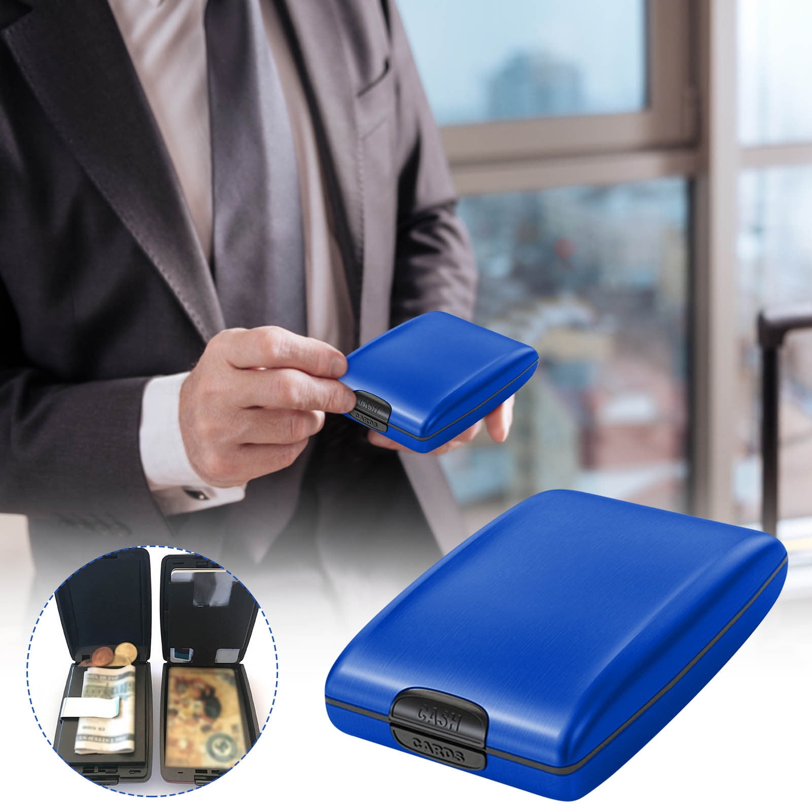 RnemiTe-amo Storage Bins Storage Box Credit Card Holder Ultra Light ...
