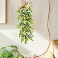 thumbnail image 1 of RnemiTe-amo Easter Artificial Garlands Berry Garland Hanging Rustic Spring Garland Easter Garland String for Mantle Kitchen Fireplace Wall Window Home Indoor Outdoor Easter Decor, 1 of 6