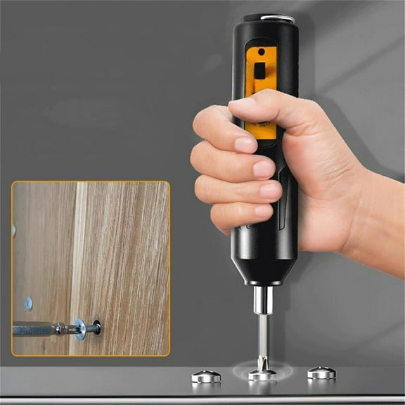 RnemiTe-amo Electric Screwdriver Kit,Mini Electric Screwdriver with 2 Magnetic Bits,, Portable Home Use Electric Screwdriver Set,Screwdriver Cordless Repair Tool for Phone Camera Laptop Watch