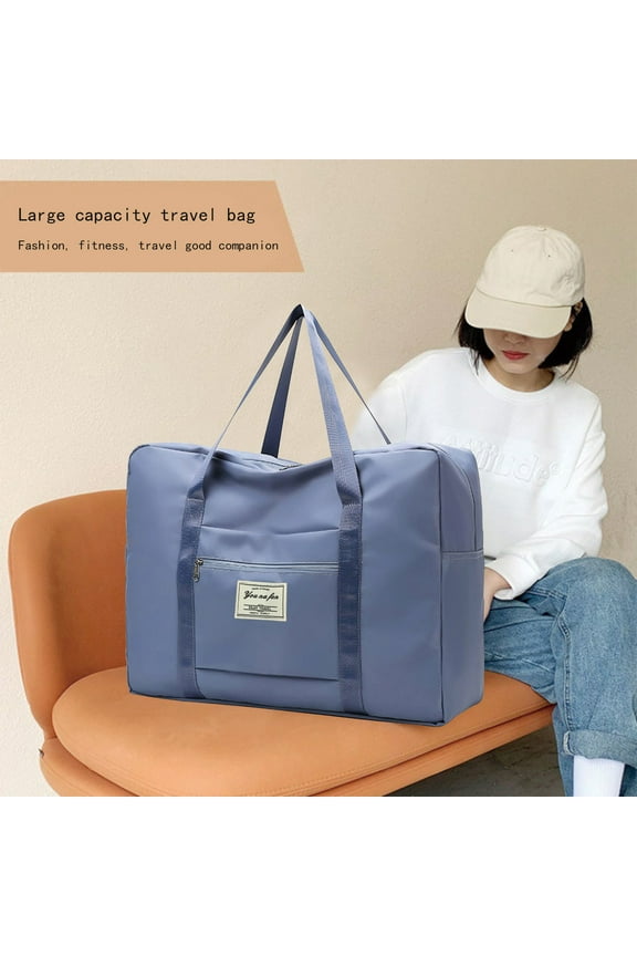Foldable Travel Duffel Bag Sports Tote Gym Bag,Tote Carry On Luggage Sport Duffle Week-ender Overnight For Women And Girls