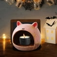 thumbnail image 1 of RnemiTe-amo Halloween Candle Holder Cup,Halloween Ghost Shape Candle Holder Ceramic Festival Halloween Candle Holder for Spooky Party Table Centerpiece Decor, 1 of 5