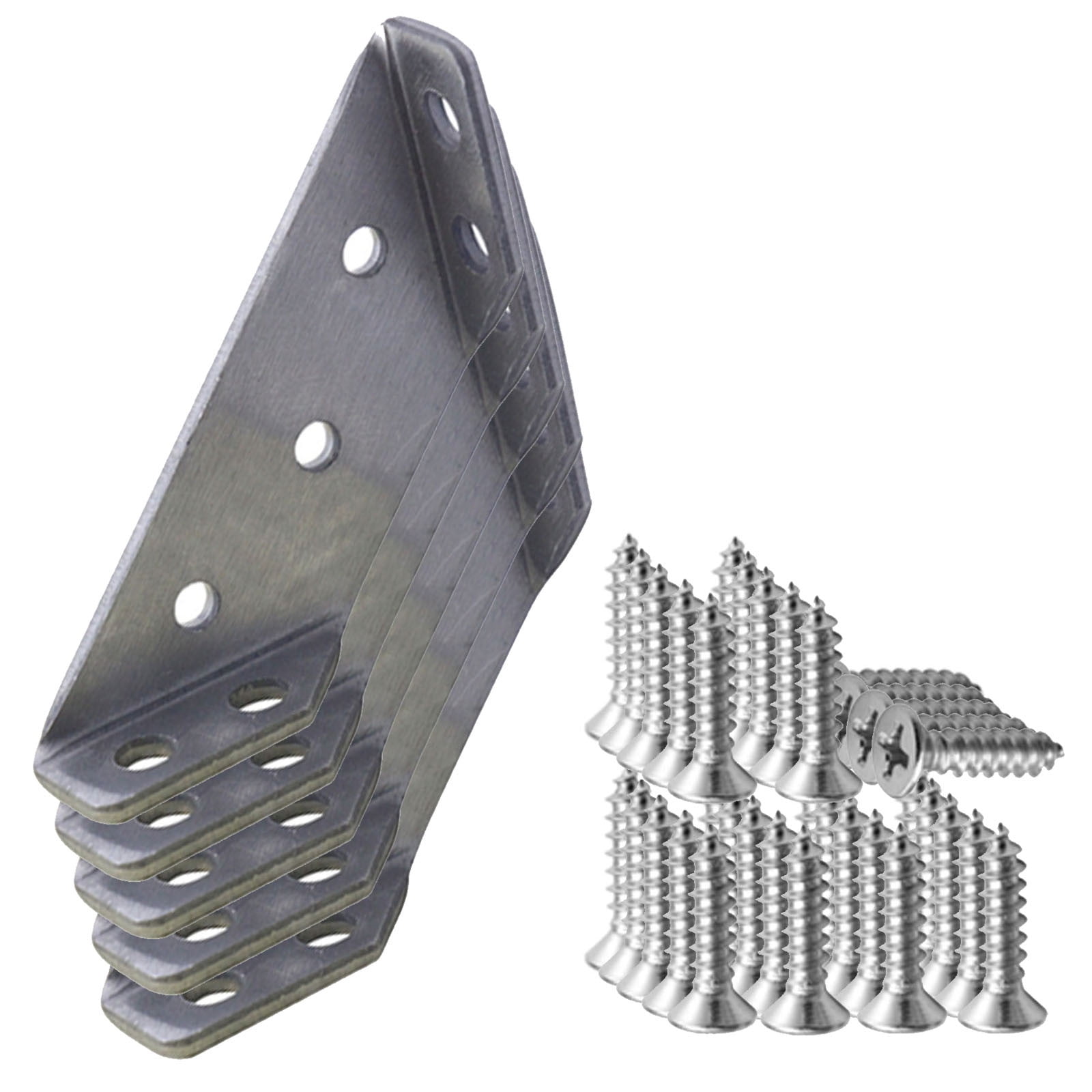 RnemiTeamo Heavy Duty Corner Brace,Stainless Steel Steel Joint Right Angle Corner Braces with