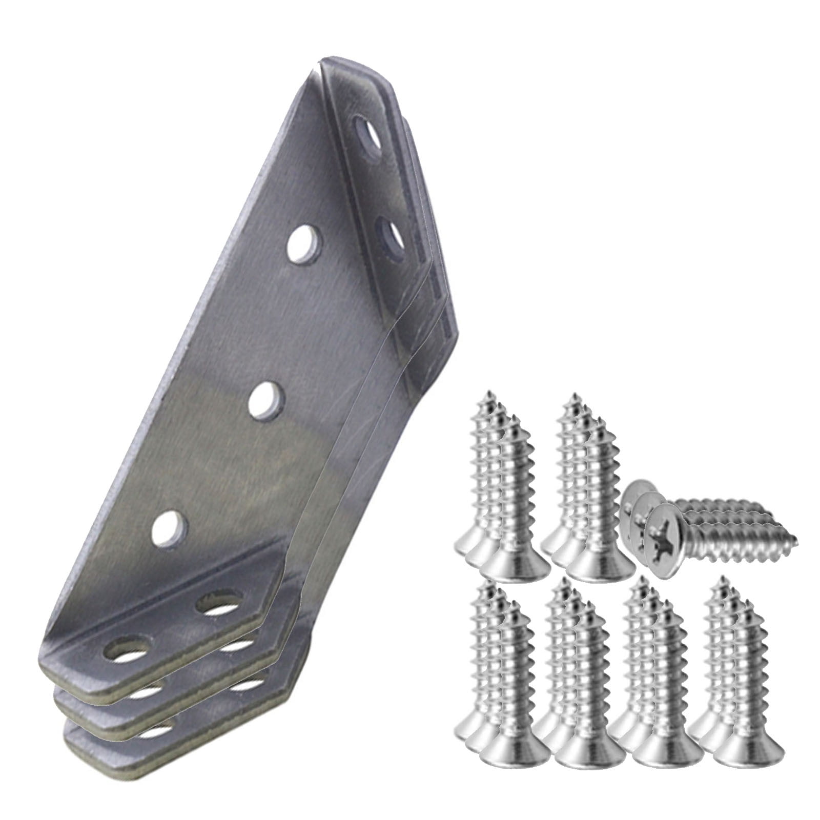 RnemiTeamo Heavy Duty Corner Brace,Stainless Steel Steel Joint Right Angle Corner Braces with