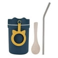 thumbnail image 1 of RnemiTe-amo Insulated Tumbler with Lid and Straw Traveling Cup Creative Shell With Spoon Breakfast Cup Scalding Microwave Sealing Soup Cup Student Hand Water Cup, 1 of 1