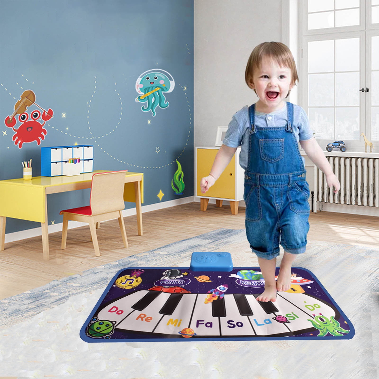 RnemiTeamo Kids Musical Piano Mats,18x10 inch Musical Toys Baby Floor