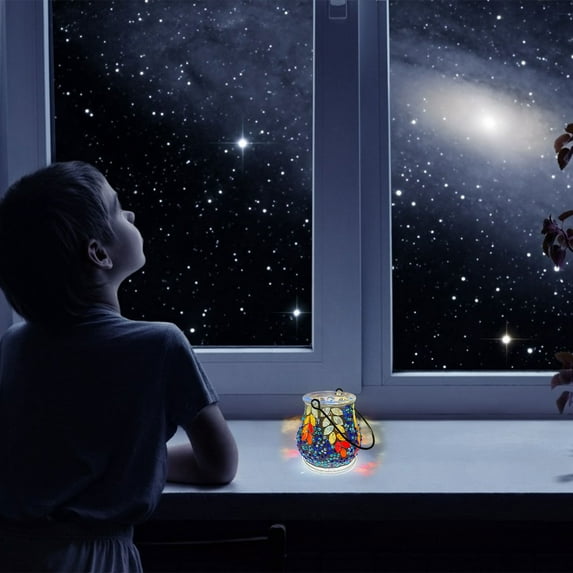 RnemiTe-amo Make Your Own Mosaic Night Light Kit,Arts and Crafts for Kids Ages 8-12,DIY Stained Glass Set,Crafts Kit for Teens Adults,Creativity Rechargeable Turkish Table Lamp,Birthday Gift