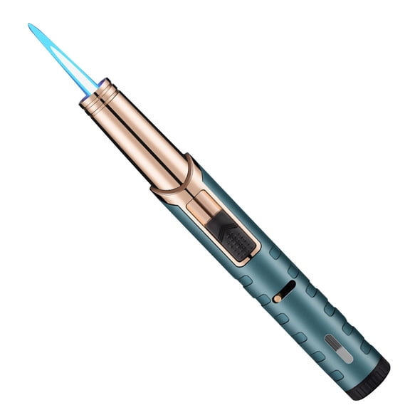 RnemiTe-amo Mini Electric Lighters,Gas Lighter Metal Windbreak High-temperature Spitfire Lighter Cooking For The Household Lighter In The Open Gas Adjustable Flame Inflatable