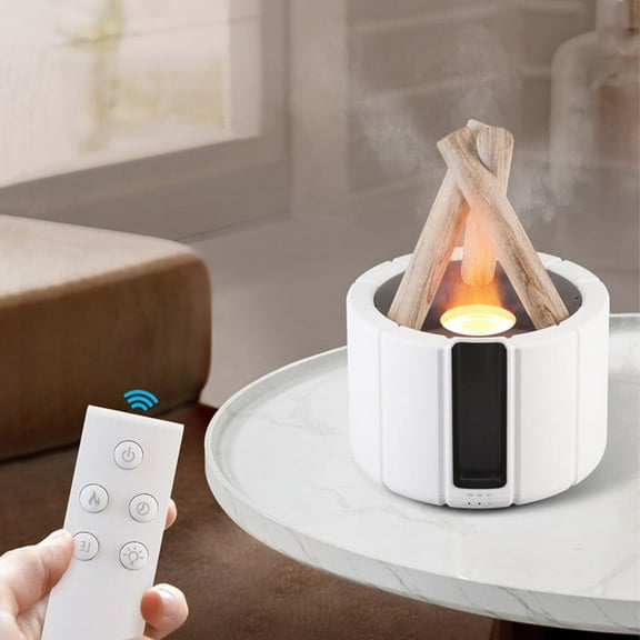 RnemiTe-amo Mini Humidifier,Filterless Humidifier,Remote Control Flame Humidifier Mute Aromatherapy Machine Bedroom Light Volume Purification Diffuser Aromatherapy Machine
