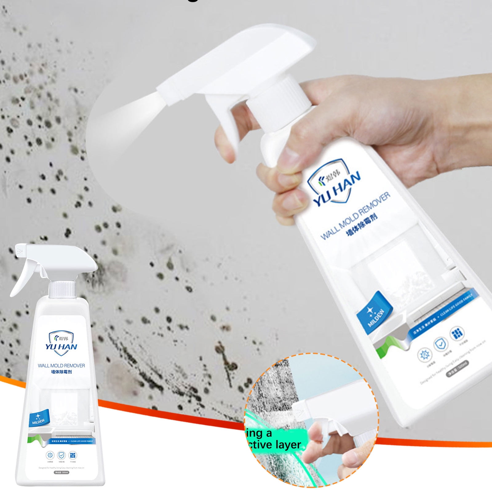 RnemiTe-amo Mold Remover Spray,Mould Cleaning Spray for Shower, Sink ...