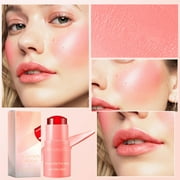 RnemiTe-amo Monochromatic Multi Stick,Lip & Cheek Tint Makeup Sticks for Older Women & Mature Skin,Cream Blush Stick for Cheeks & Lips，Pink