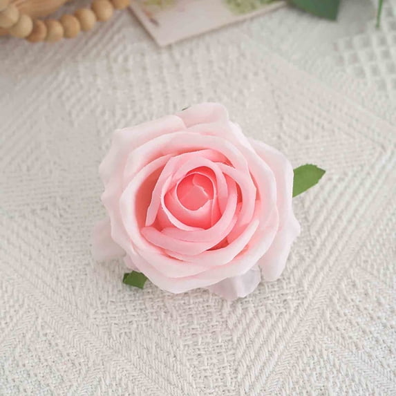 RnemiTe-amo Pink Rose Artificial Flowers,Fake Rose High Simulation Bionic Technology Artificial Silk Flowers for Mother's Day Home Decor Centerpieces Party Wedding Anniversary Decorations