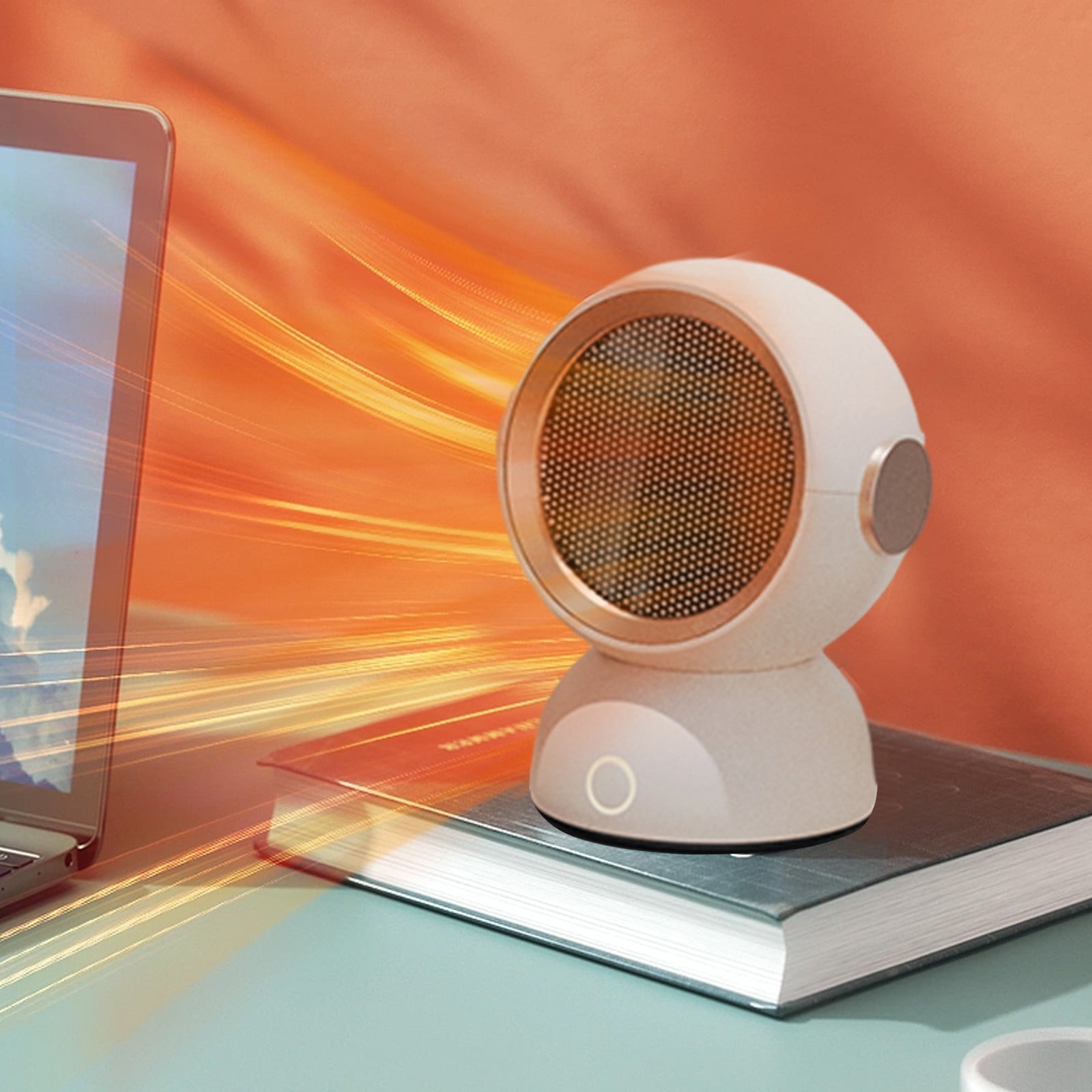 RnemiTeamo Portable Small Space Heater for Indoor Use, Small Ceramic