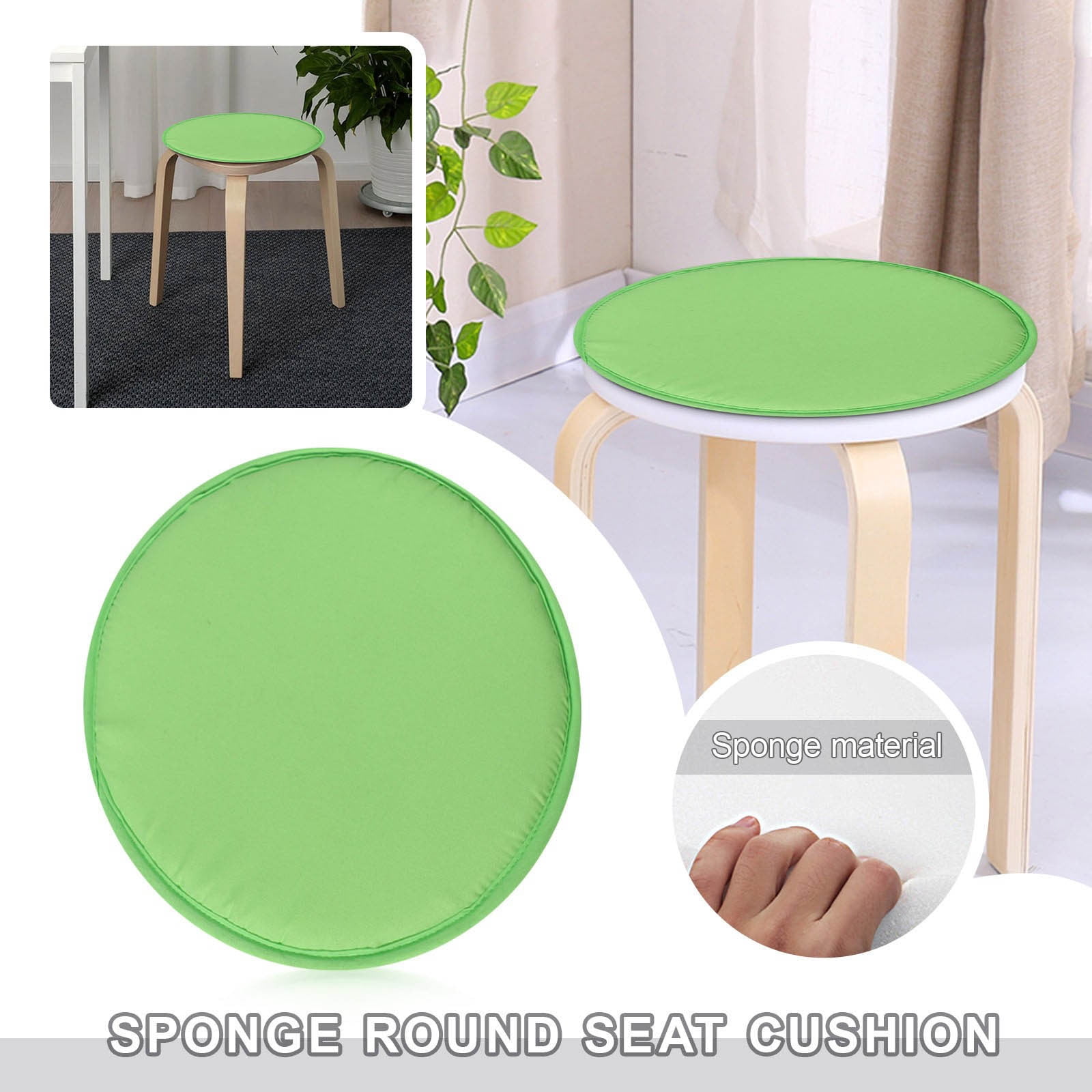 RnemiTeamo Round Seat Cushion,Garden Chair Pads Seat Cushion,Indoor Outdoor Sofa Chair Pads