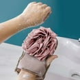thumbnail image 1 of RnemiTe-amo Shower Exfoliating Gloves Bath Massage Scrubbing,2 in 1 Exfoliating Mesh Pouf Sponge Loofah Bath Glove with Elastic Hand Strap for Women Men Kid Bathroom, 1 of 5