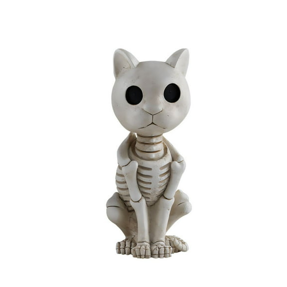 RnemiTe-amo Skeleton Cat Halloween Decoration, Halloween Decoration Halloween Skeleton Horror Decorations Simulation Animals Skeleton Ornaments Bar Haunted House Decoration
