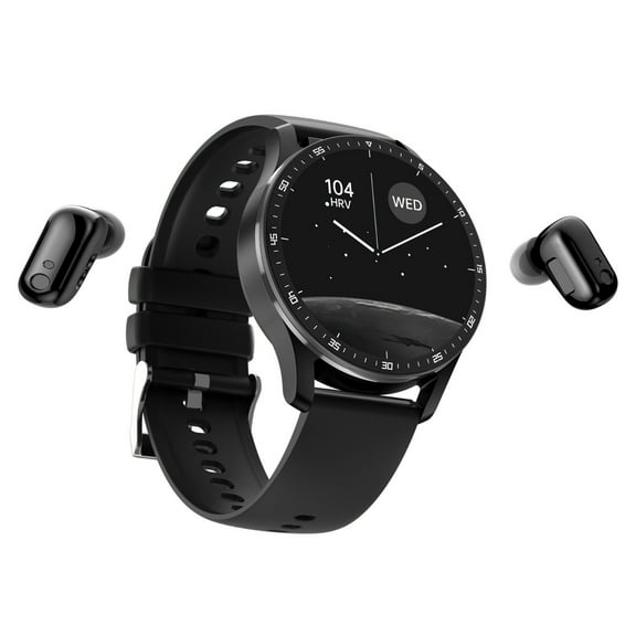 RnemiTe-amo Smart Watch for Men1.96″ with Bluetooth Call Message Alert, Sports Smartwatch With Wireless Earphones 2 IN 1 Alloy Screen Multi Sport Mode Works with Android and All