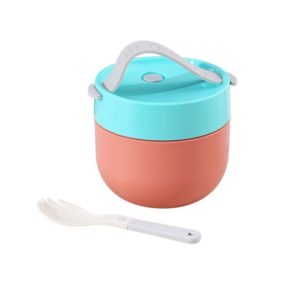 RnemiTe-amo Solid Print Insulated Plastic Reusable Lunch Box