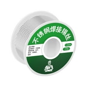 RnemiTe-amo Tin Lead Rosin Core Solder Wire for Electrical Soldering,Aluminum Stainless Steel Lighter Soldering Tin, Low Melt Soldering Tin, Wire Solder Stainless Steel Wire,(1.5mm, 100g)