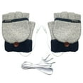 thumbnail image 1 of RnemiTe-amo USB Heated Gloves for Women,Winter Warm Laptop Gloves, Full & Half Hands Heated Fingerless Heating Knitting Hands Warmer Washable Desig, 1 of 1