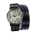 thumbnail image 1 of RnemiTe-amo Vintage Weave Wrap Leather Chain Bracelet Watch for Womens Ladies Roman Number Dial Adjustable Wrap Watch, 1 of 1