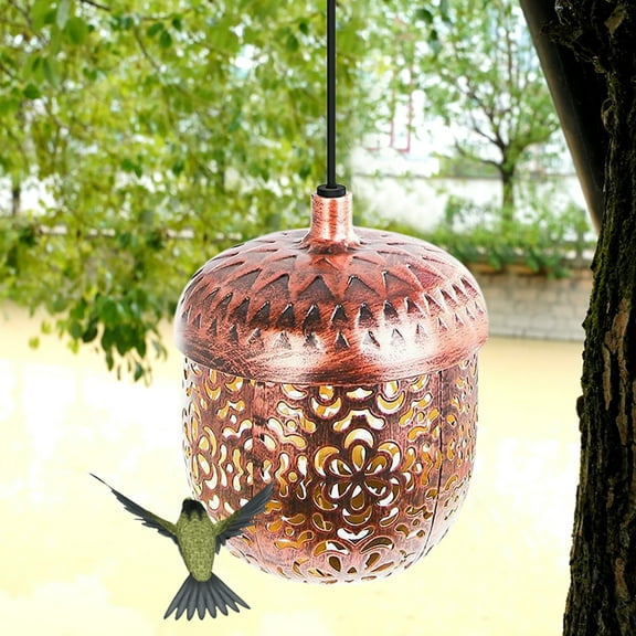 RnemiTe-amo Waterproof Multi-bird Lantern Feeder, Brown