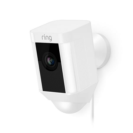Ring - Spotlight Cam Wired (Plug-In)- White - White