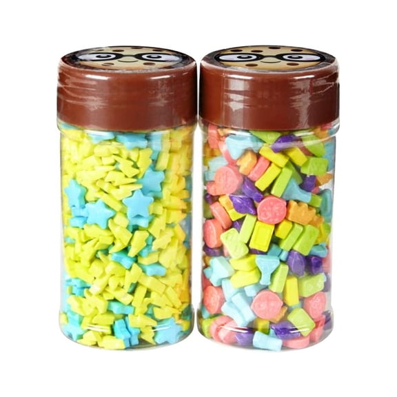 RO 2pk Sprinkle Set Lightning Bolts & Stars and Nerdy Nummies Mix Net Wt 6 OZ (172 g)